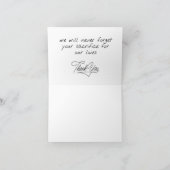 Tarjeta con agradecimiento con corazón bedankkaart (Binnen)