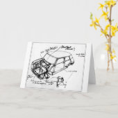 Tarjeta con esbozo de mini clásico kaart (Gele Bloem)