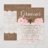 Tarjeta con oracion para invitados de Bautizo Uitnodiging Briefkaart (Voorkant / Achterkant)