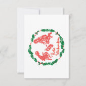 Tarjeta con sobre de la corona navideña (Voorkant)