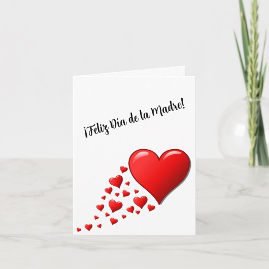 Tarjeta corazon especial bedankkaart (Voorkant)