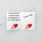 Tarjeta corazon especial bedankkaart (Binnen)