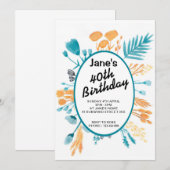 Tarjeta cumpleaños con diseño original kaart (Voorkant / Achterkant)