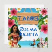 Tarjeta cumpleaños Mohana Feestdagenkaart (Voorkant / Achterkant)