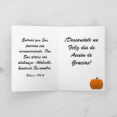 Tarjeta DE Accion DE Gracias bedriegt Calabazas Bedankkaart (Binnen)