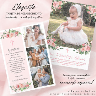 Tarjeta de Agradecimiento Bautizo Spain Baptisme Bedankkaart
