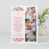 Tarjeta de Agradecimiento Bautizo Spain Baptisme Bedankkaart (Staand voorkant)