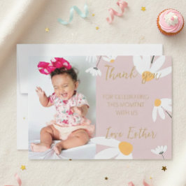 Tarjeta De Agradecimiento Boho Daisy Thank You,  T Bedankkaart