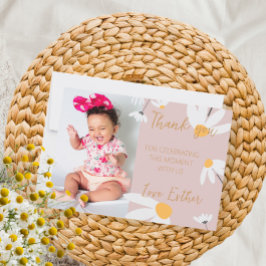 Tarjeta De Agradecimiento Boho Daisy Thank You, T Bedankkaart