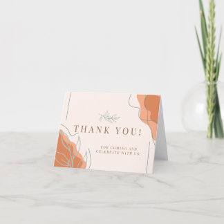 Tarjeta De Agradecimiento Boho Thank you card Bedankkaart