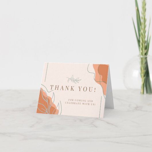 Tarjeta De Agradecimiento Boho Thank you card Bedankkaart (Voorkant)