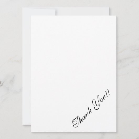 Tarjeta de agradecimiento con Gorila Kaart (Achterkant)