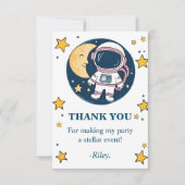Tarjeta De Agradecimiento Cumpleaños Astronauta  Bedankkaart (Voorkant)