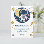 Tarjeta De Agradecimiento Cumpleaños Astronauta  Bedankkaart (Staand voorkant)