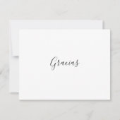 Tarjeta de Agradecimiento de Boda Española Bedankkaart (Voorkant)