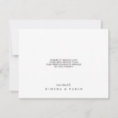 Tarjeta de Agradecimiento de Boda Española Bedankkaart (Achterkant)