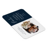 Tarjeta De Agradecimiento Modern Brushstoke Foto Magneet (Rechterzijde)