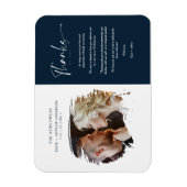 Tarjeta De Agradecimiento Modern Brushstoke Foto Magneet (Verticaal)