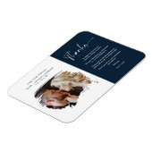 Tarjeta De Agradecimiento Modern Brushstoke Foto Magneet (Linkerzijde)