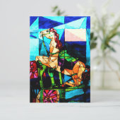 Tarjeta de agradecimiento plana bedankkaart (Staand voorkant)