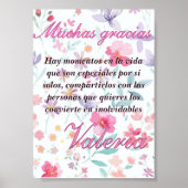 Tarjeta de agradecimiento poster (Voorkant)