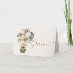 Tarjeta De Agradecimiento Teddybeer Spaans Baby Bedankkaart