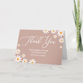 Tarjeta De Agradecimiento Thank yoy card boho Dais Bedankkaart