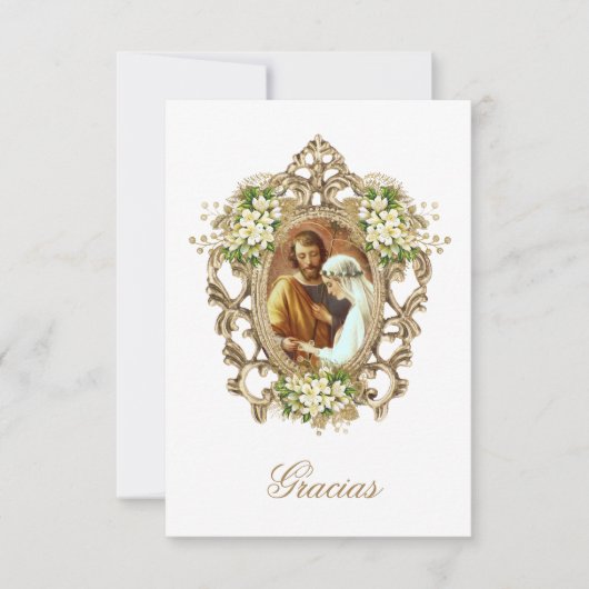 Tarjeta de Agredecimento de Boda Bruiloft Dank Bedankkaart (Voorkant)