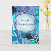 Tarjeta de amor y aniversario en español kaart (Gele Bloem)