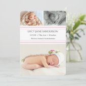 Tarjeta de anuncio nacimiento aankondiging (Staand voorkant)