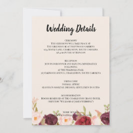 Tarjeta de anuncios plana aankondiging