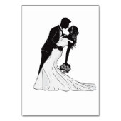 Tarjeta de asiento wedding kiss kaart (Achterkant)