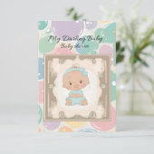 tarjeta de baby shower kaart (Staand voorkant)
