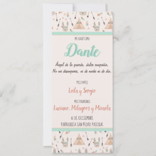 Tarjeta de Bautizo, Nacimiento Feestdagenkaart