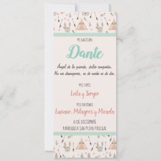 Tarjeta de Bautizo, Nacimiento Feestdagenkaart