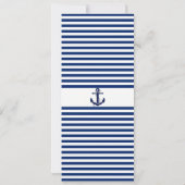 Tarjeta de Bautizo Nautico Ancla azul gris Kaart (Achterkant)