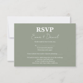 Tarjeta de confirmación RSVP kaartje