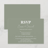 Tarjeta de confirmación RSVP kaartje (Voorkant / Achterkant)