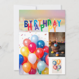 Tarjeta de cumpleaños dulce y divertida – Happy Bi Kaart