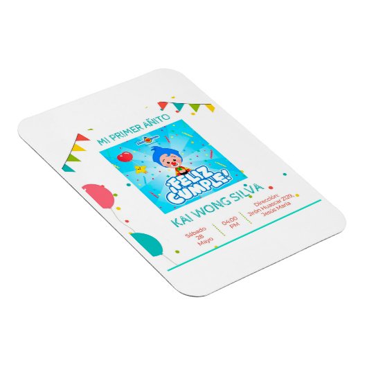 Tarjeta de cumpleaños magneet (Rechterzijde)