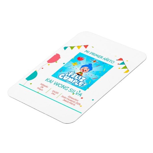 Tarjeta de cumpleaños magneet (Linkerzijde)