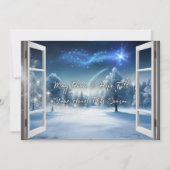 Tarjeta de Esperanza y Paz con Escena Invernal Feestdagenkaart (Voorkant)