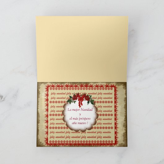 Tarjeta de felicitación Navidad  estilo scrap Feestdagen Kaart (Binnen)