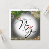 Tarjeta de felicitación plana con corazones kaart (Voorkant / Achterkant in situ)