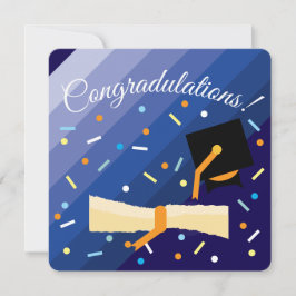 Tarjeta de felicitación plana kaart