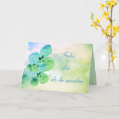 Tarjeta de Feliz día de Madre Card Kaart (Gele Bloem)