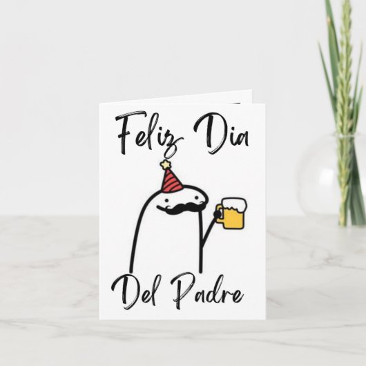 Tarjeta de Feliz Dia Del Padre Bedankkaart (Voorkant)