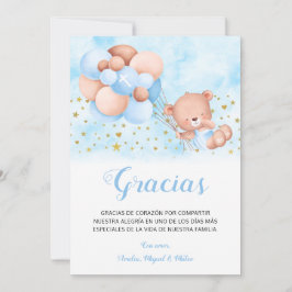 Tarjeta de Gracias Bautizo Español Bedankkaart