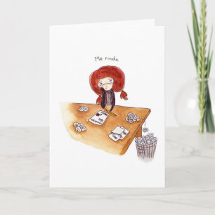 Tarjeta DE Gracias Bedankkaart