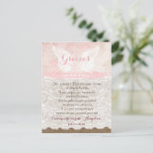 Tarjeta de Gracias con oración para Bautismo Briefkaart (Staand voorkant)